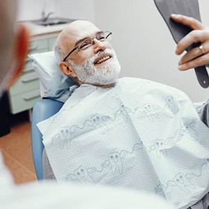 Man smiling with dental implants in Cocoa Beach 