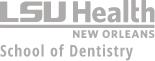 Lousiana Statue University New Orleans School of Dentistry logo