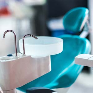 Empty dental chair