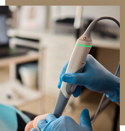 Taking digital impressions of a patient's teeth