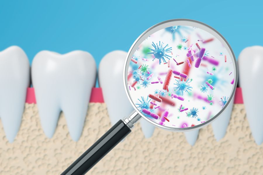 A CGI of oral bacteria